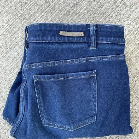 Soft Surroundings Pants Womens XL Straight Leg Denim Stretch - Picture 5 of 5